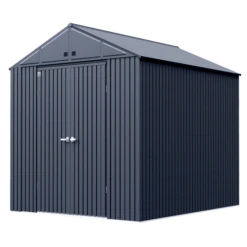 Arrow Elite Steel Storage Shed, 10x12, Anthracite -ShelterLogic || Arrow Shop ijyzjucvh5ddt6scsty5