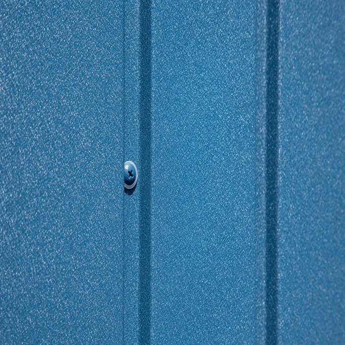 Arrow Elite Steel Storage Shed, 12x16, Blue Grey 8 Arrow Elite Steel Storage Shed, 12x16, Blue Grey - Image 8