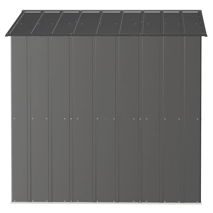 Arrow Classic Steel Storage Shed, 10X7, Charcoal 4 Arrow Classic Steel Storage Shed, 10X7, Charcoal - Image 4