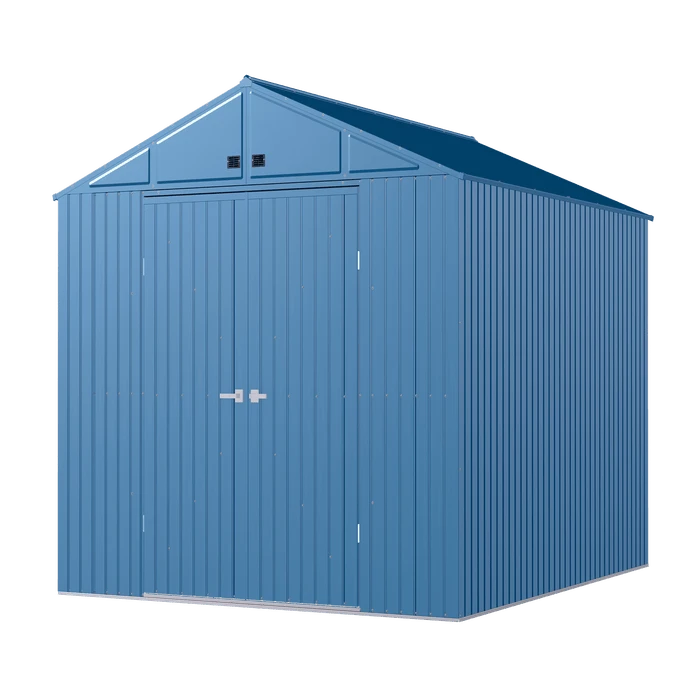 Arrow Elite Steel Storage Shed, 10x12, Blue Grey 3 Arrow Elite Steel Storage Shed, 10x12, Blue Grey - Image 3