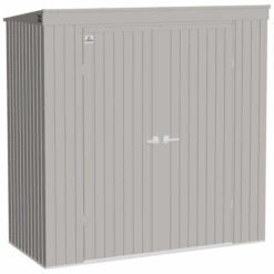 Arrow Elite Steel Storage Shed, 8x4, Cool Grey