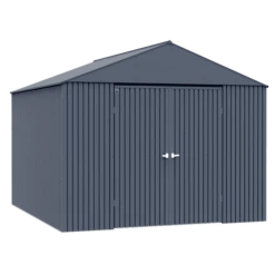 Arrow Elite Steel Storage Shed, 14x16, Anthracite