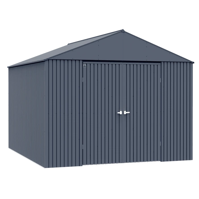 Arrow Elite Steel Storage Shed, 14x16, Anthracite 1 Arrow Elite Steel Storage Shed, 14x16, Anthracite
