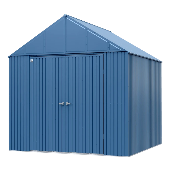 Arrow Elite Steel Storage Shed, 12x12, Blue Grey 3 Arrow Elite Steel Storage Shed, 12x12, Blue Grey - Image 3