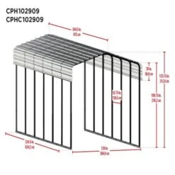 Arrow Carport 10x29x09 Eggshell BKP 29 Arrow Carport 10x29x09 Eggshell BKP -ShelterLogic || Arrow Shop k4j01yjh3qx3khz4c1jj
