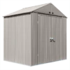 Arrow Elite Shed 8x6 Ft. Cool Grey Metal Shed