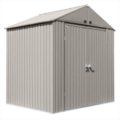 Arrow Elite Shed 8x6 Ft. Cool Grey Metal Shed