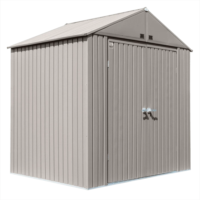 Arrow Elite Shed 8x6 Ft. Cool Grey Metal Shed 1 Arrow Elite Shed 8x6 Ft. Cool Grey Metal Shed