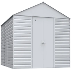 Arrow Select Steel Storage Shed, 14x17, Flute Grey