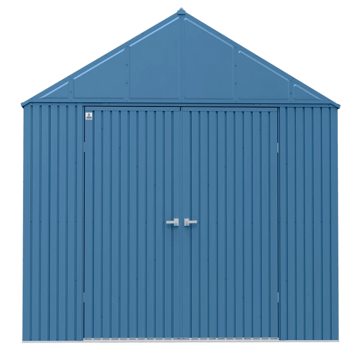 Arrow Elite Steel Storage Shed, 12x14, Blue Grey 2 Arrow Elite Steel Storage Shed, 12x14, Blue Grey - Image 2