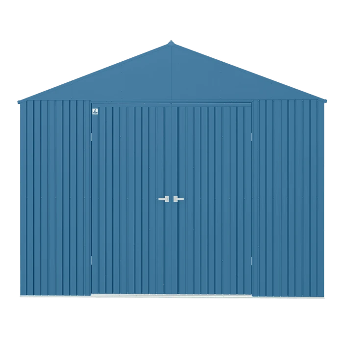 Arrow Elite Steel Storage Shed, 14x12, Blue Grey 2 Arrow Elite Steel Storage Shed, 14x12, Blue Grey - Image 2