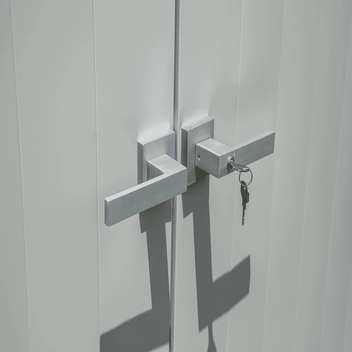 Arrow Select Steel Storage Shed, 14x12, Flute Grey 8 Arrow Select Steel Storage Shed, 14x12, Flute Grey - Image 8