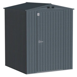 Arrow Elite Steel Storage Shed, 6x6, Anthracite