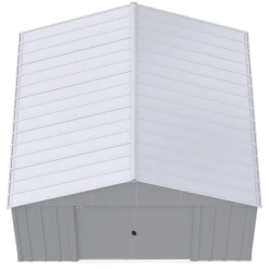 Arrow Classic Metal Shed, 12 X 12, Flute Grey -ShelterLogic || Arrow Shop liqurj9jzdgwtlwqou7c