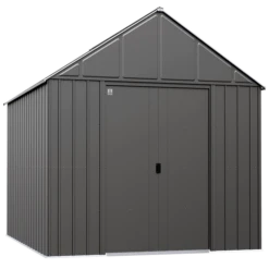 Arrow Classic Metal Shed, 12 X 14, Charcoal