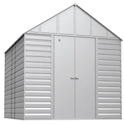 Arrow Select Steel Storage Shed, 12x14, Flute Grey