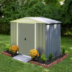 EURO HAMLET 10X6 W/SKYLT -ShelterLogic || Arrow Shop lm106 image 04