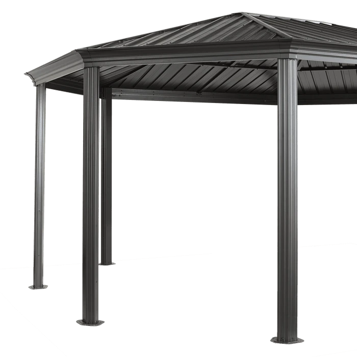 ShelterLogic Komodo Hardtop Gazebo, 12 Ft. X 15 Ft. Dark Gray 9 ShelterLogic Komodo Hardtop Gazebo, 12 Ft. X 15 Ft. Dark Gray - Image 9