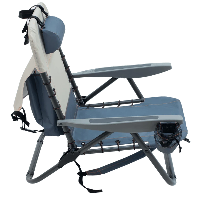 ShelterLogic RIO Slate Lace-up Steel Backpack Chair - Pack Of 4 2 ShelterLogic RIO Slate Lace-up Steel Backpack Chair - Pack Of 4 - Image 2