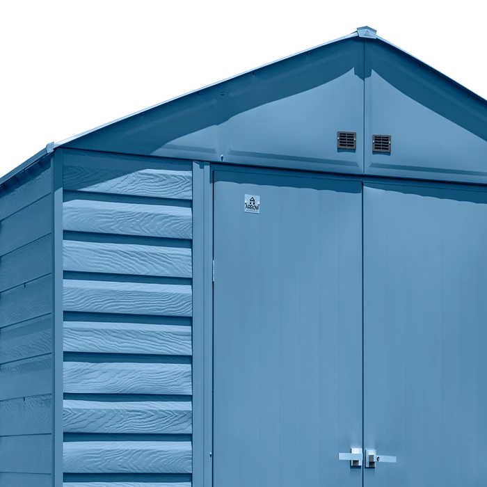 Arrow Select Steel Storage Shed, 12x12, Blue Grey 6 Arrow Select Steel Storage Shed, 12x12, Blue Grey - Image 6