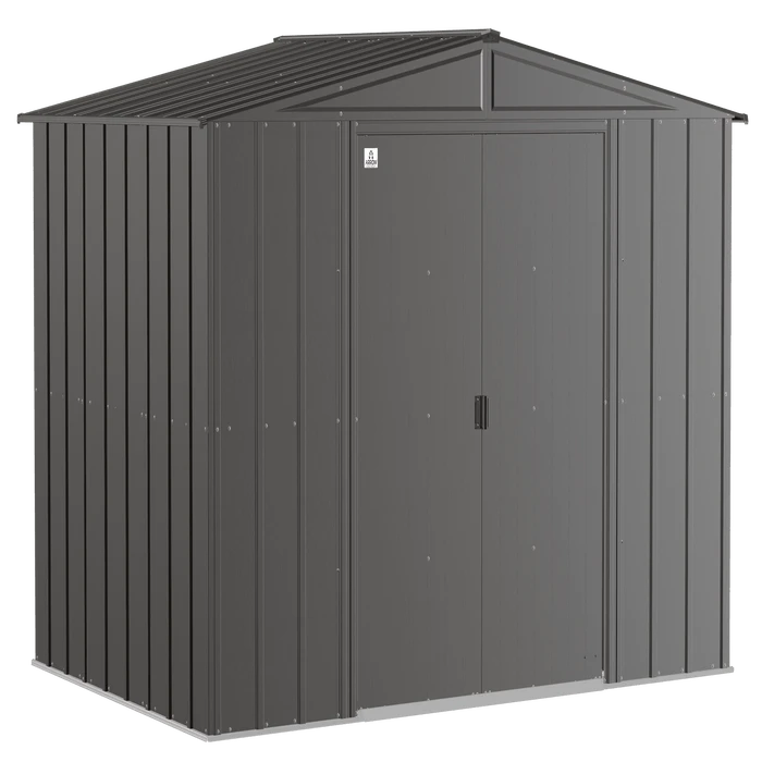 Arrow Classic Steel Storage Shed, 10X7, Charcoal 1 Arrow Classic Steel Storage Shed, 10X7, Charcoal