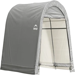 ShelterLogic Shed-in-a-Box 10 X 10 X 8 Ft Roundtop Gray -ShelterLogic || Arrow Shop mofwxbyvmgbaqgmrzouf