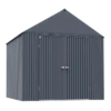Arrow Elite Steel Storage Shed, 12x12, Anthracite