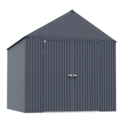 Arrow Elite Steel Storage Shed, 12x12, Anthracite