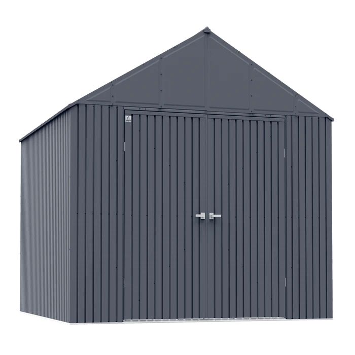 Arrow Elite Steel Storage Shed, 12x12, Anthracite 1 Arrow Elite Steel Storage Shed, 12x12, Anthracite