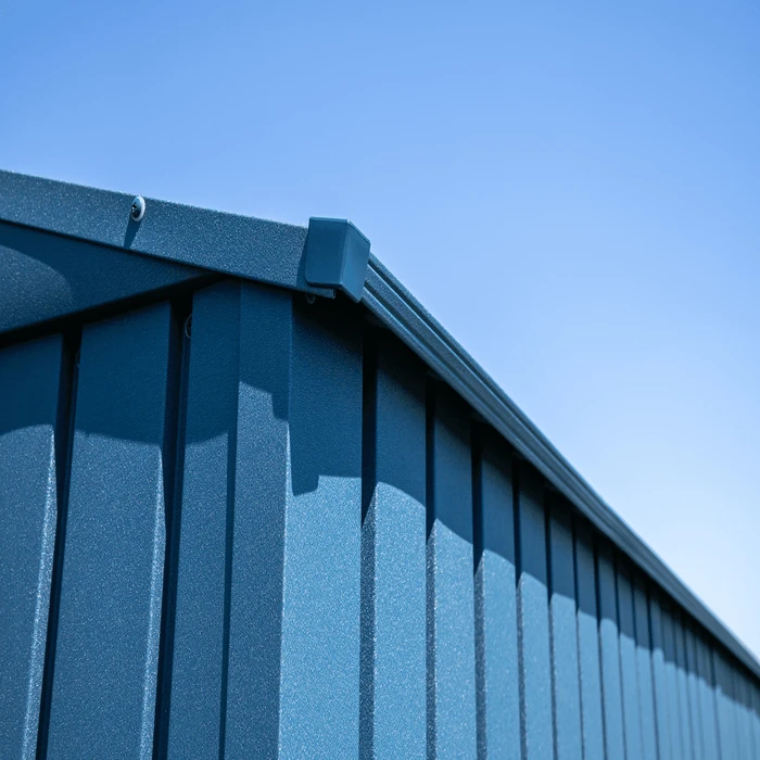 Arrow Elite Steel Storage Shed, 12x16, Blue Grey 12 Arrow Elite Steel Storage Shed, 12x16, Blue Grey - Image 12