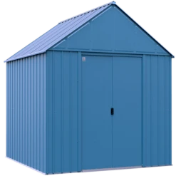 Arrow Classic Metal Shed, 12 X 12, Blue Grey