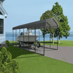 Arrow Carport 10x29x09 Charcoal BKP -ShelterLogic || Arrow Shop ncc1p3vculkx4jb2ue1r