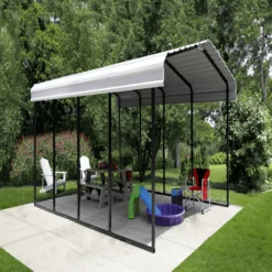 Arrow Carport 12x20x09 Eggshell BKP -ShelterLogic || Arrow Shop npzefkrkx2ymcfcyyehm