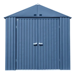 Arrow Elite Shed 8x6 Ft. Blue-Grey Metal Shed -ShelterLogic || Arrow Shop o4kvkpeulj7alskf6msn