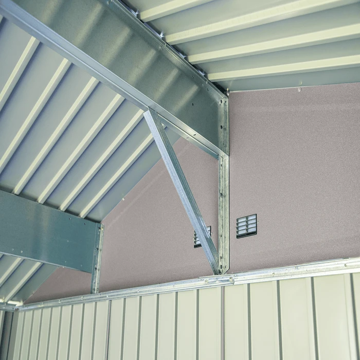 Arrow Elite Shed 8x6 Ft. Cool Grey Metal Shed 11 Arrow Elite Shed 8x6 Ft. Cool Grey Metal Shed - Image 11