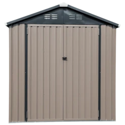 Arrow Cover-IT 6x4 Ft. Grey Metal Shed -ShelterLogic || Arrow Shop oiq3sxq0orghulyjv3lt