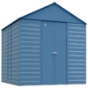 Arrow Select Steel Storage Shed, 14x14, Blue Grey
