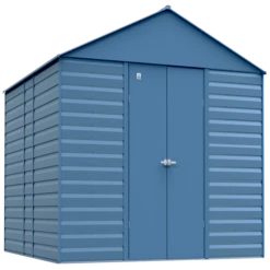 Arrow Select Steel Storage Shed, 14x14, Blue Grey