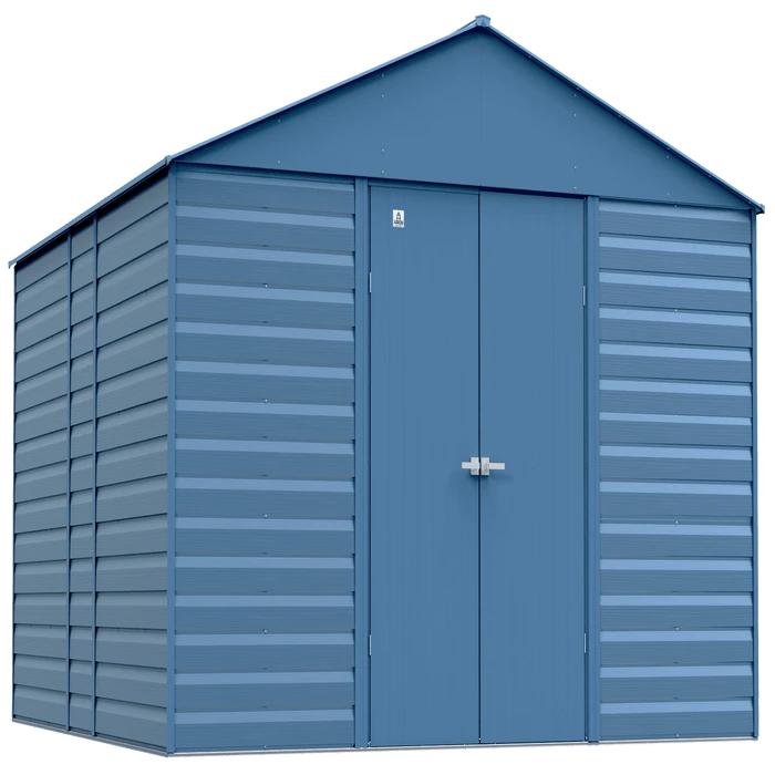 Arrow Select Steel Storage Shed, 14x14, Blue Grey 1 Arrow Select Steel Storage Shed, 14x14, Blue Grey