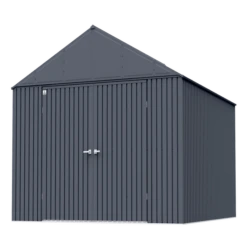 Arrow Elite Steel Storage Shed, 12x14, Anthracite -ShelterLogic || Arrow Shop ov0e5mgphv4gse4zyq6b