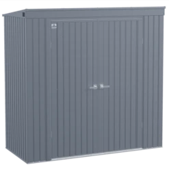 Arrow Elite Steel Storage Shed, 8x4, Anthracite