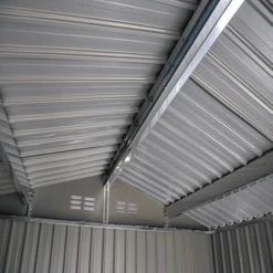 Arrow Cover-IT 8x6 Ft. Grey Metal Shed -ShelterLogic || Arrow Shop p3dokiiixytz6ikzbjtc