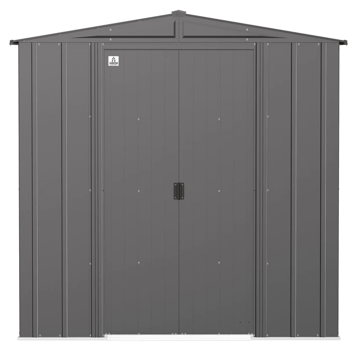 Arrow Classic Steel Storage Shed, 8X7, Charcoal 2 Arrow Classic Steel Storage Shed, 8X7, Charcoal - Image 2