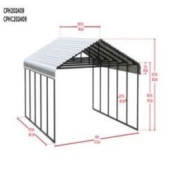 Arrow Carport 20x24x09 Charcoal BKP 27 Arrow Carport 20x24x09 Charcoal BKP -ShelterLogic || Arrow Shop p73zd5dajwcofgbelgpb