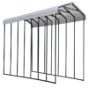 Arrow RV Carport, 14 Ft. X 33 Ft. X 14 Ft. Eggshell