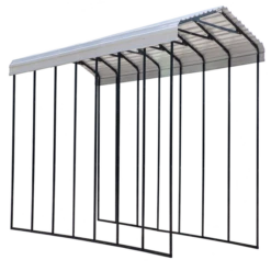 Arrow RV Carport, 14 Ft. X 33 Ft. X 14 Ft. Eggshell