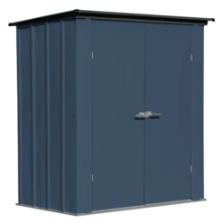 Spacemaker Patio Shed, 5x3, Flute Grey And Anthracite -ShelterLogic || Arrow Shop ps53bg silo image 01