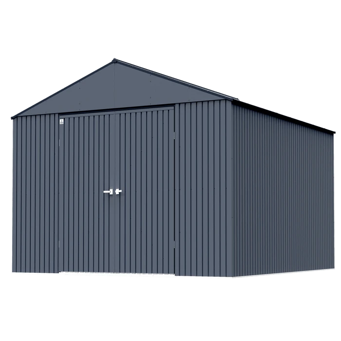 Arrow Elite Steel Storage Shed, 14x16, Anthracite 3 Arrow Elite Steel Storage Shed, 14x16, Anthracite - Image 3