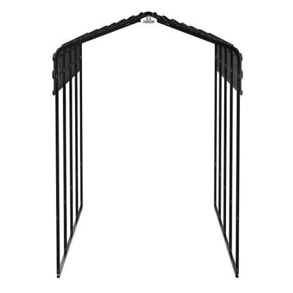 Arrow Carport 10x20x09 Charcoal BKP 1 Arrow Carport 10x20x09 Charcoal BKP