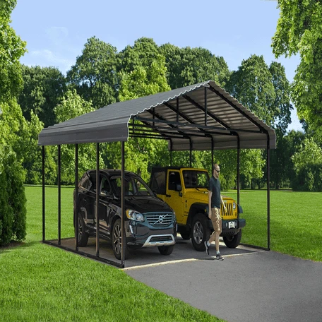 Arrow Carport 20x20x09 Charcoal BKP 12 Arrow Carport 20x20x09 Charcoal BKP - Image 12